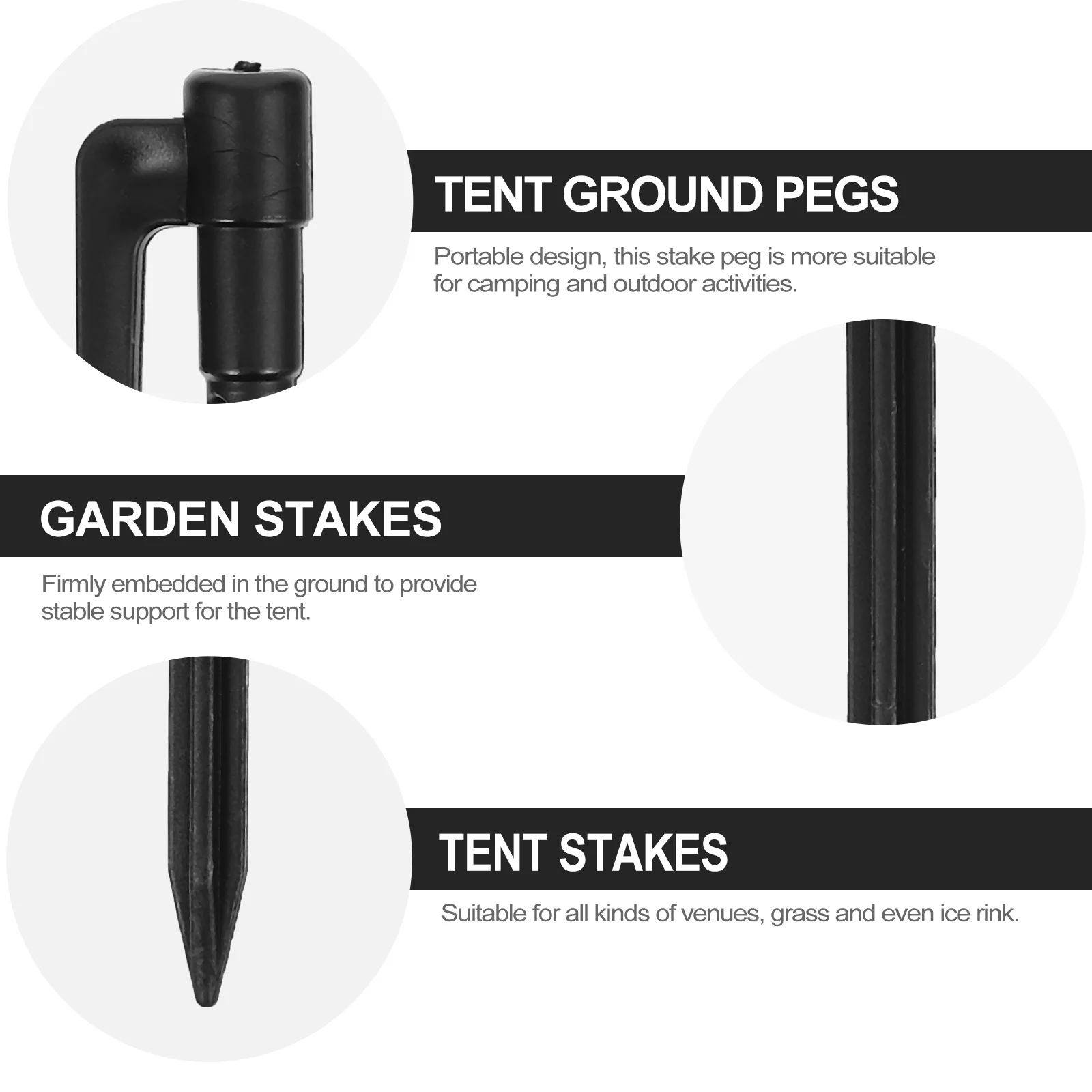 50 шт. пластиковые гвозди аксессуары для крепления палатки колышек кемпинга