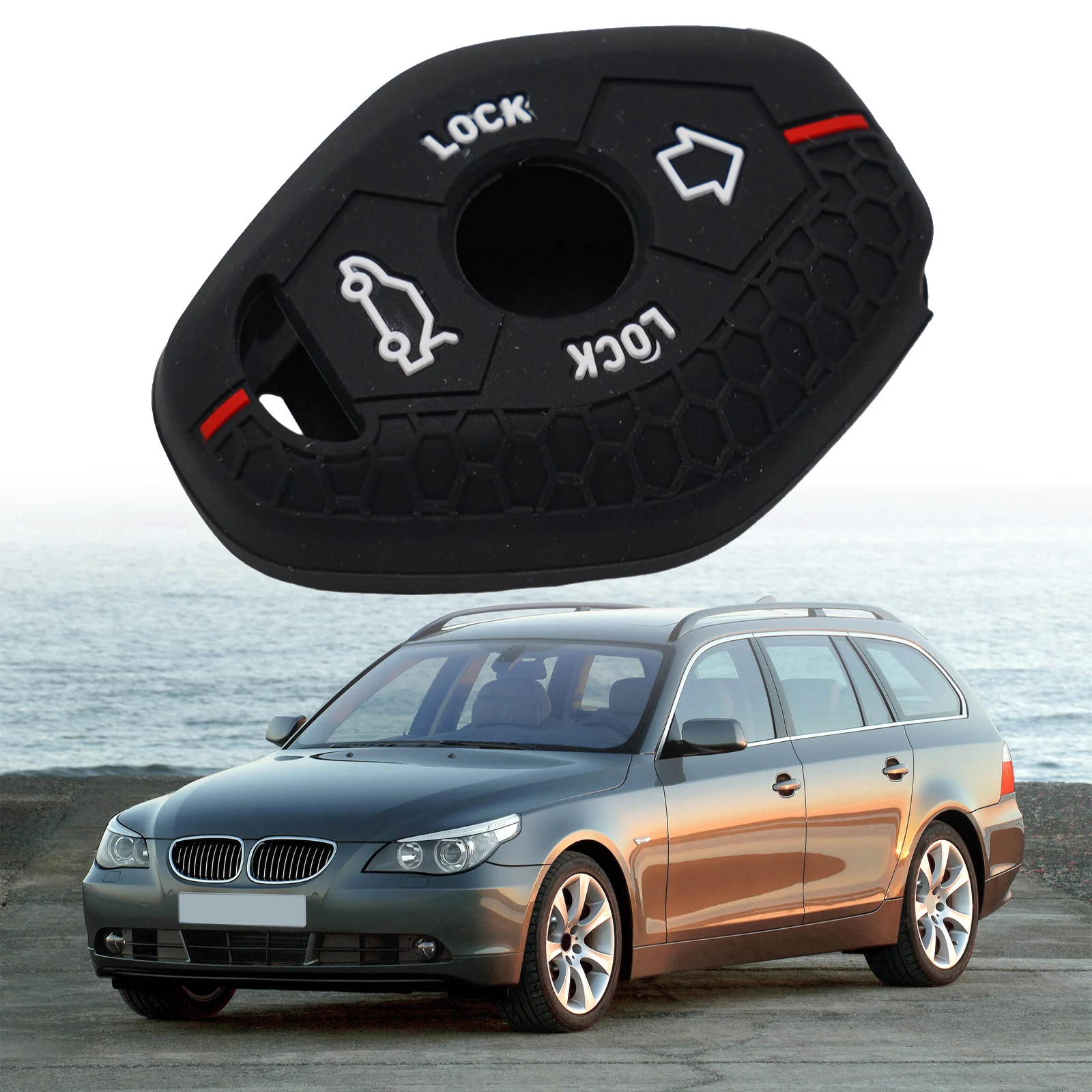 1 шт. силиконовый чехол для автомобильного ключа запасные части-BMW E46 E53 X3 E83 E39
