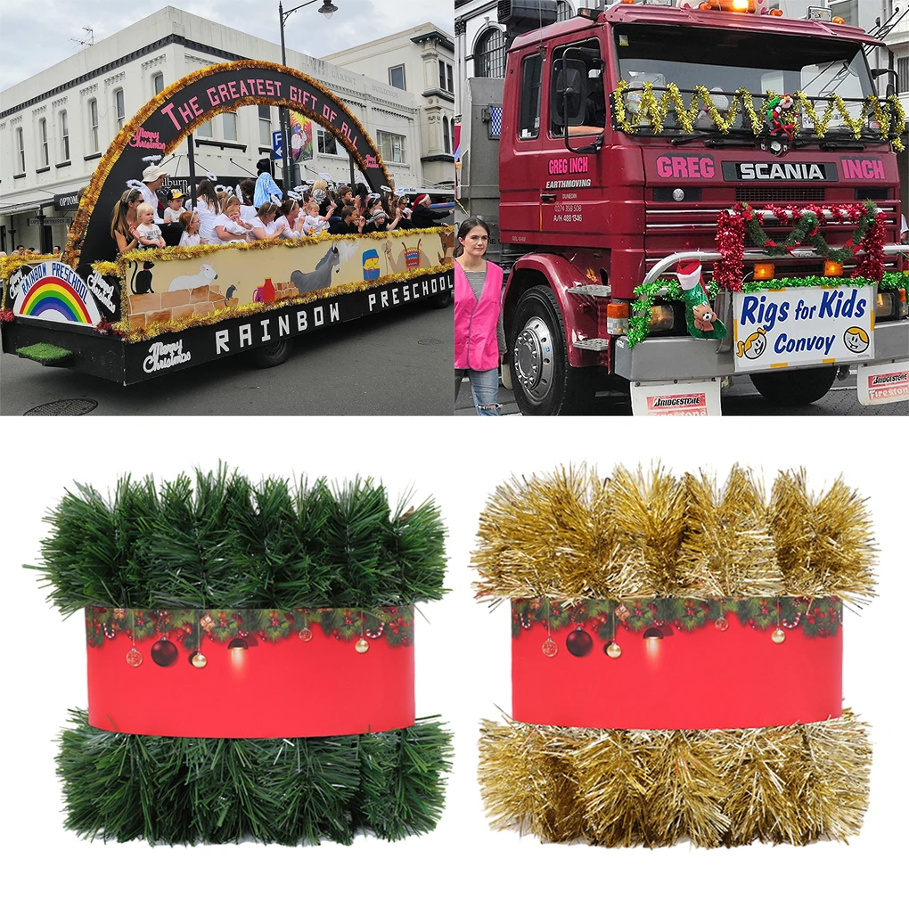 

15 м игольчатая железная ротанговая зеленая мишура лента гирлянда для дома Рождественское украшение Рождественские украшения Новогодний декор