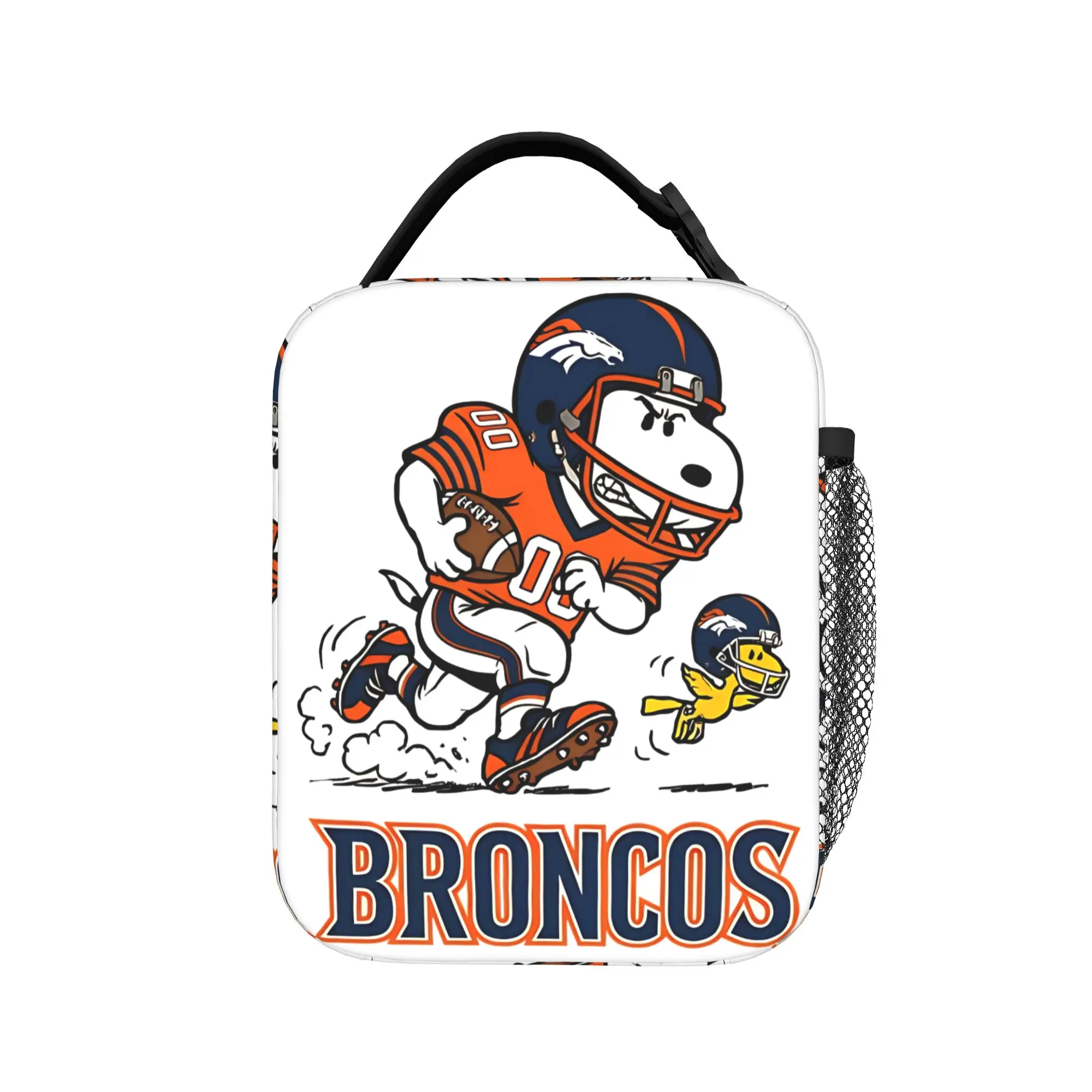Фото Термосумка для обедов Denvers Snoopy American Football Broncos, большая, для еды, сумка-холодильник, ланч-бокс для школы, для мужчин и женщин №1