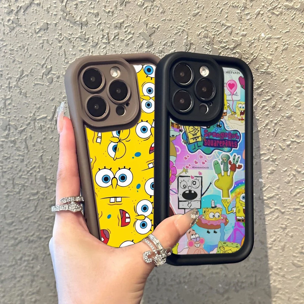 Мягкий чехол для телефона iPhone 16 Pro Max Plus силиконовый из ТПУ ангельские глазки