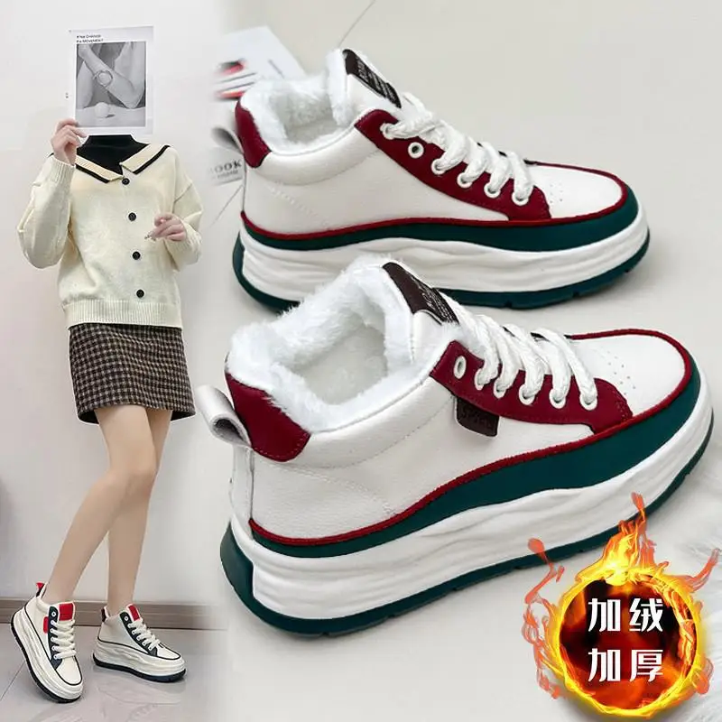 

Winter Mother's Cotton Shoes Women's Shoes Warm Flat Bottom Girls Women's Shoes Middle-Aged and Elderly Velvet Thermal Booties