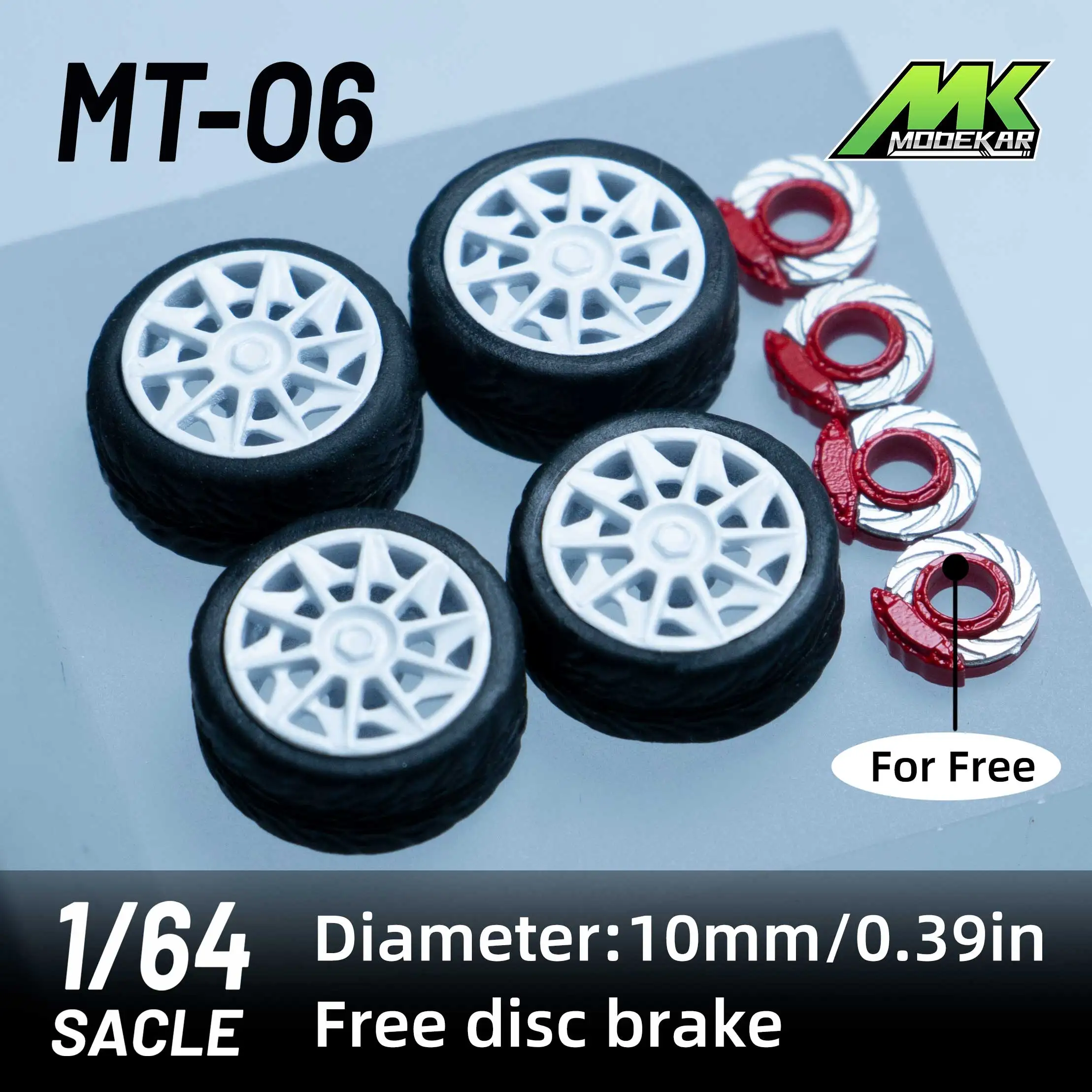 Колеса Microkiom 10 мм 1/64 с резиновыми шинами детали для переоборудования модели