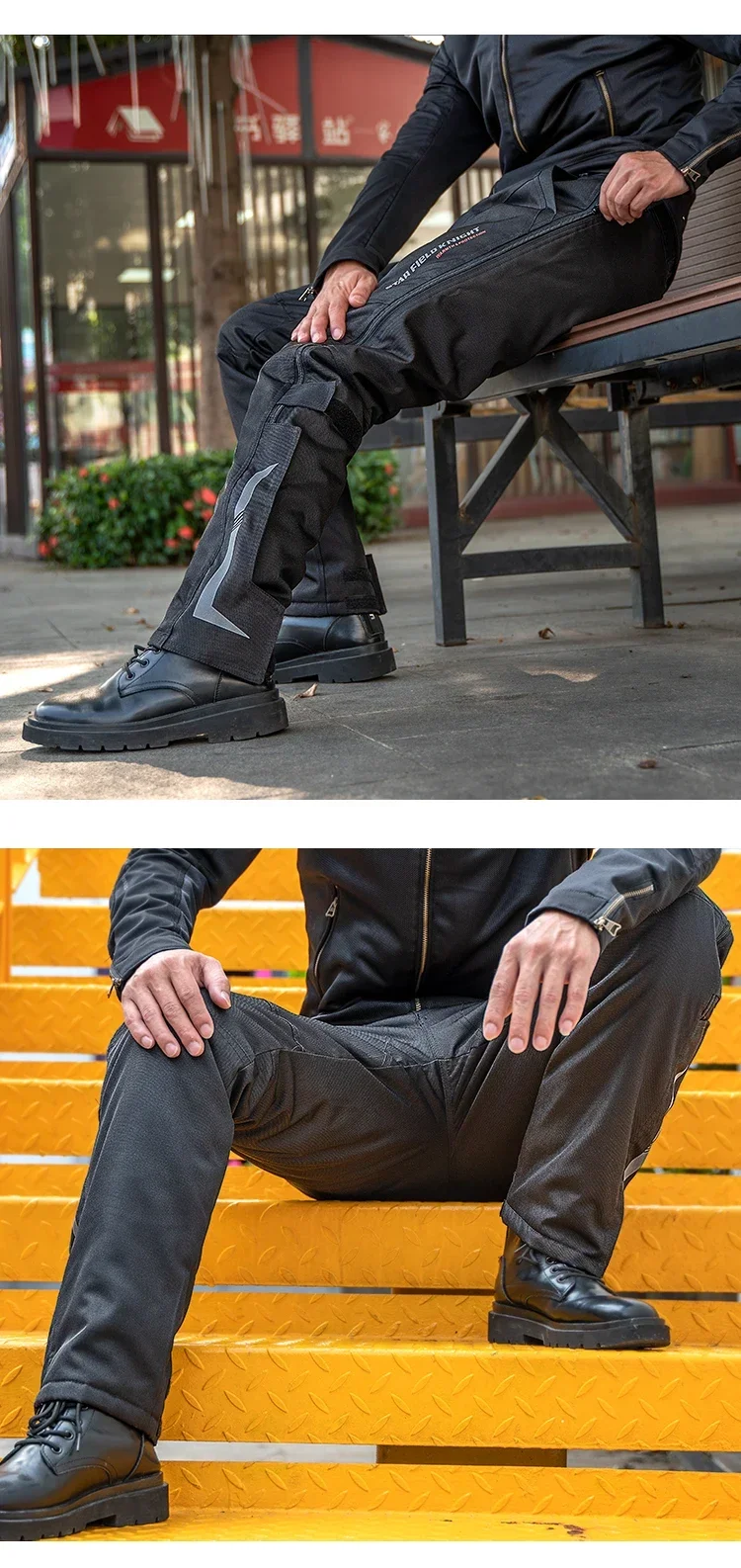 Мужские зимние мотоциклетные брюки водонепроницаемые для мотоциклистов