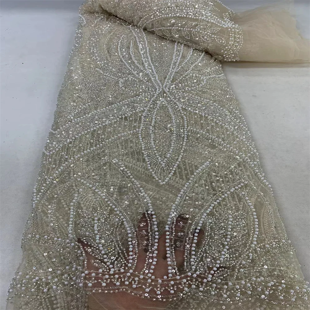 Африканское Тюлевое кружево ткань 2024 Высококачественная вышивка блестками