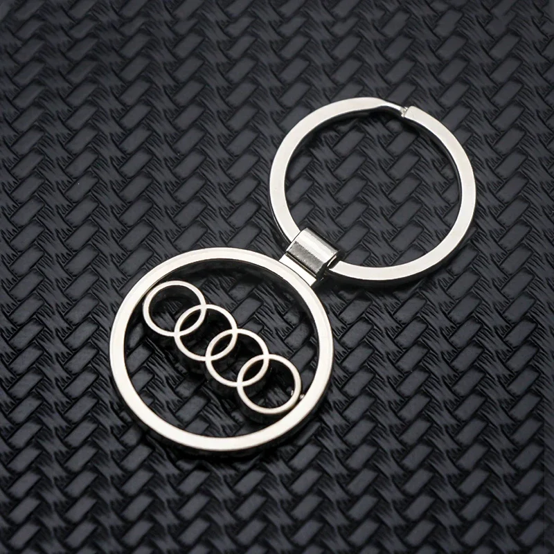 

Автомобильный брелок из металлического сплава, аксессуары для Audi A3 A4 B5 B6 A3 8P 8V 8L A5 A6 C6 C5 A1 A7 A8 Q2 Q3 TT RS3 RS4