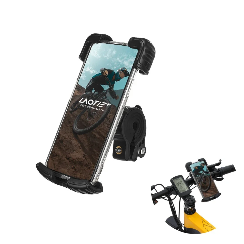 

Bike Phone Holder Mount Shockproof Adjustable Hand Operation Handlebar Bracket Cycling Bicycle Motorcycle for Electric Scooter