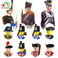 soldier building blocks minifigures ww2 imperial military navy red blue bricks educational toys for boys christmas gifts