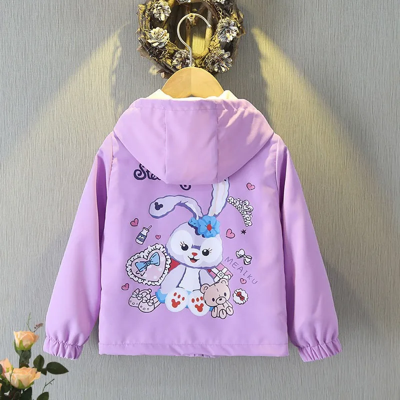 

Ветровка с капюшоном для девочек, на возраст 1-6 лет