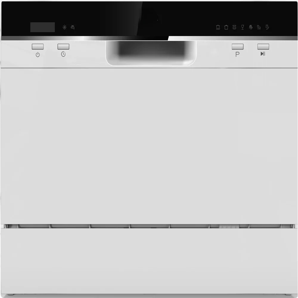 

Countertop Dishwasher in White with 6 Place Capacity