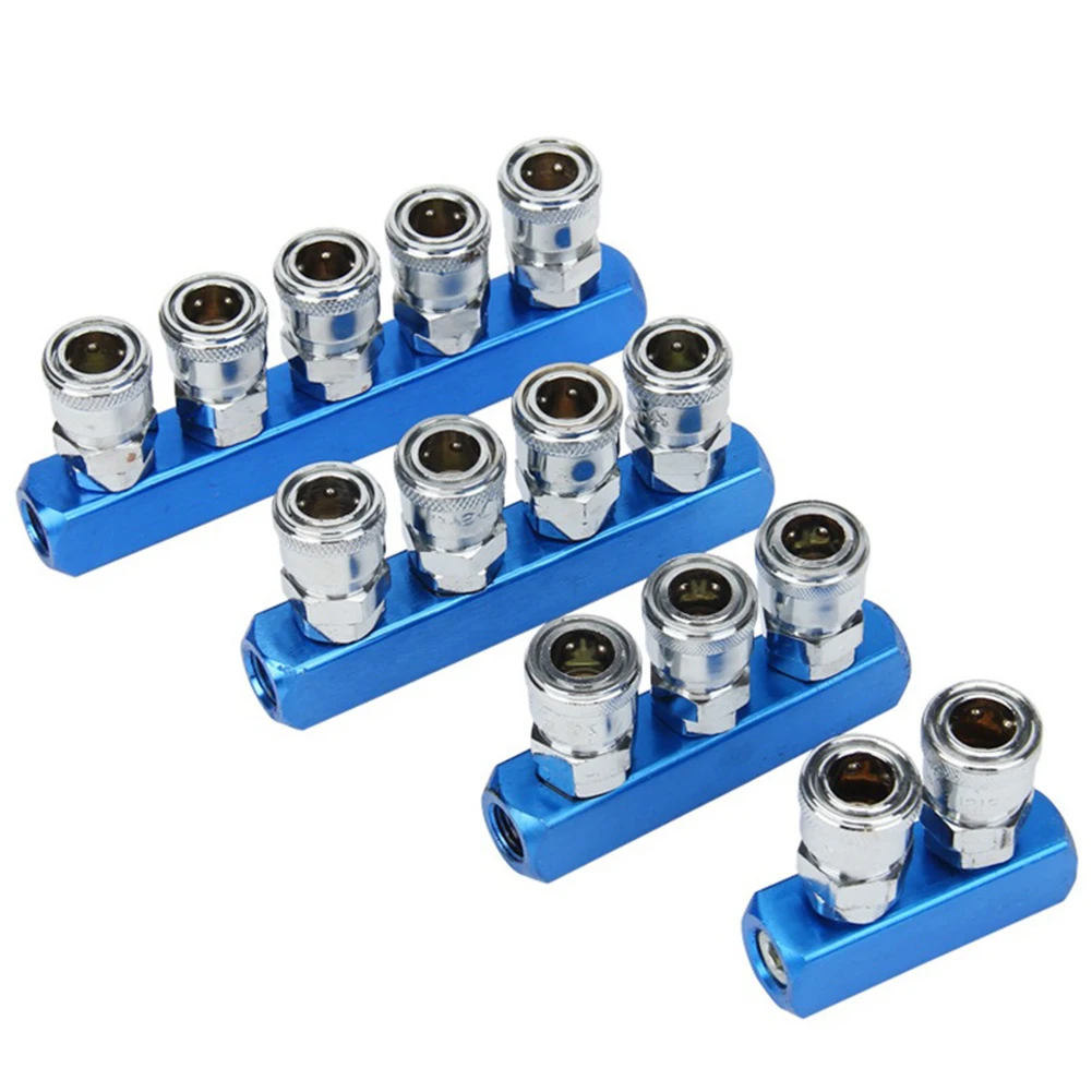

1pc Pneumatic Distributor PT1/4 Tube 1/4 Self-locking Joint Air Gas Distributor 2/3/4/5ways Air Hose Quick Connect Coupling Tool