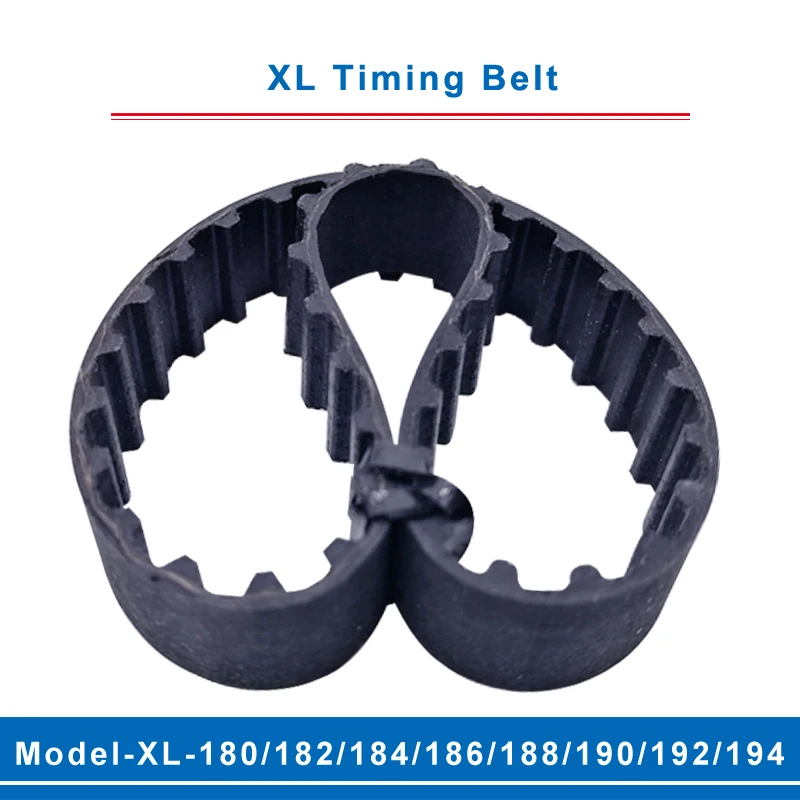 

XL timing belt model-180XL/182XL/184XL/186XL/188XL/190XL/192XL/194XL belt teeth pitch 5.08mm width 10/15mm for XL timing pulley