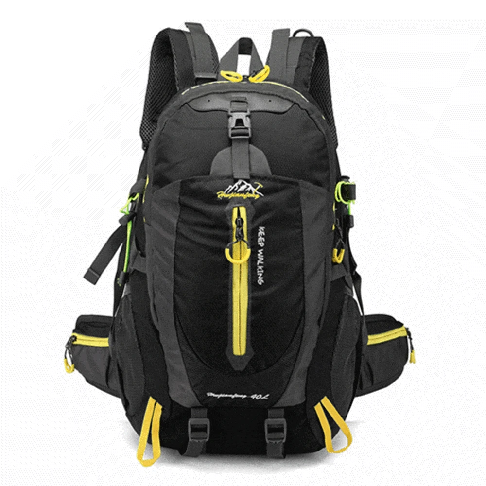 

40L Hiking Backpack Waterproof Travel Backpack Outdoor Gear Adult Black Fathers Day Gifts