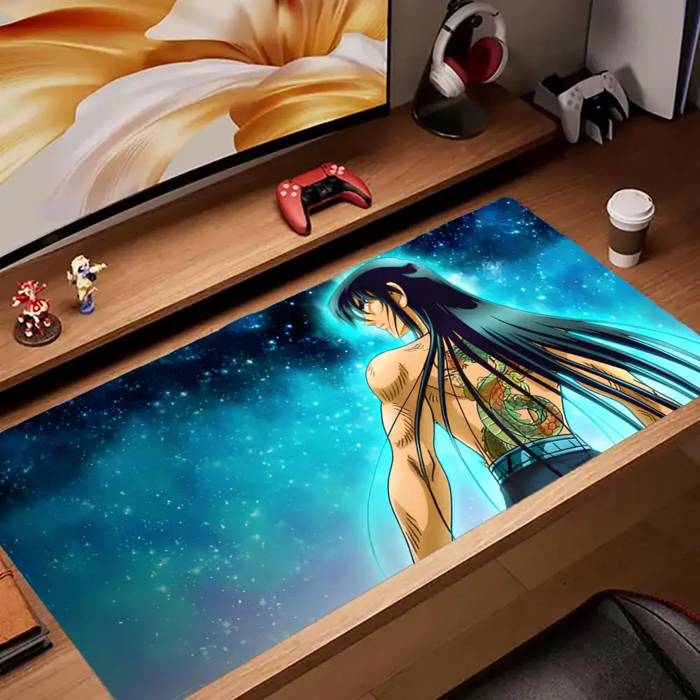 Фото Коврик для мыши с рисунком аниме S-Saints Seiyas Tapetes de Mesa Teclado, Borracha Kawai, Tapete de Mesa Antiderrapante, XXL90x40 см №1