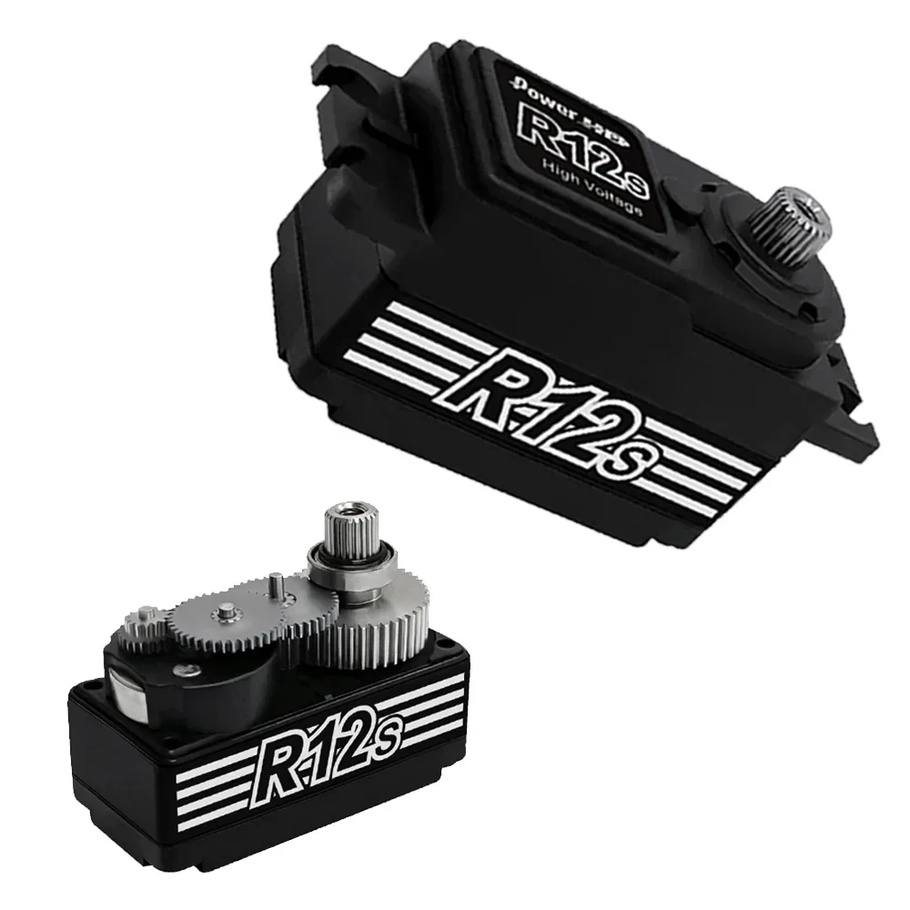 Power HD R12 R12S 12 кг высокоточный бесщеточный сервопривод Matel Gear 6 0 ~ 8 4 В для