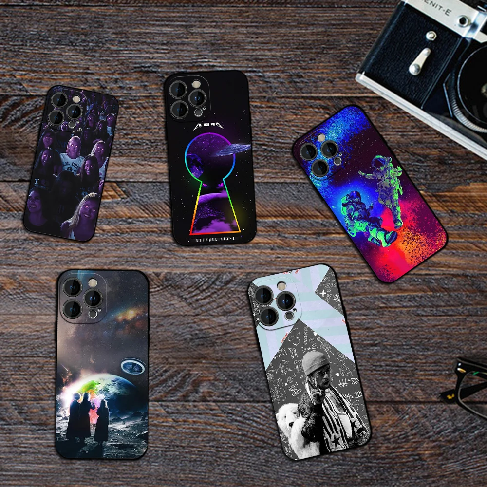 Rapper Lil U-Uzi Vert Eternal Atake 2 Phone Case for iPhone 12 11 13 14 15 16 Max Pro Plus Black Soft Silicone Cover