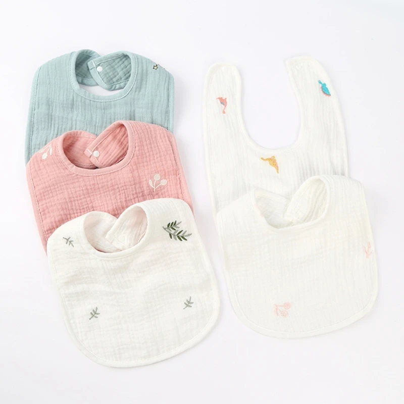 

Baby Bibs Wiping Towel Soft Cotton Gauze Handkerchief High Absorbent Cloth U-shaped Infants Toddlers Feeding Bibs Saliva Towels