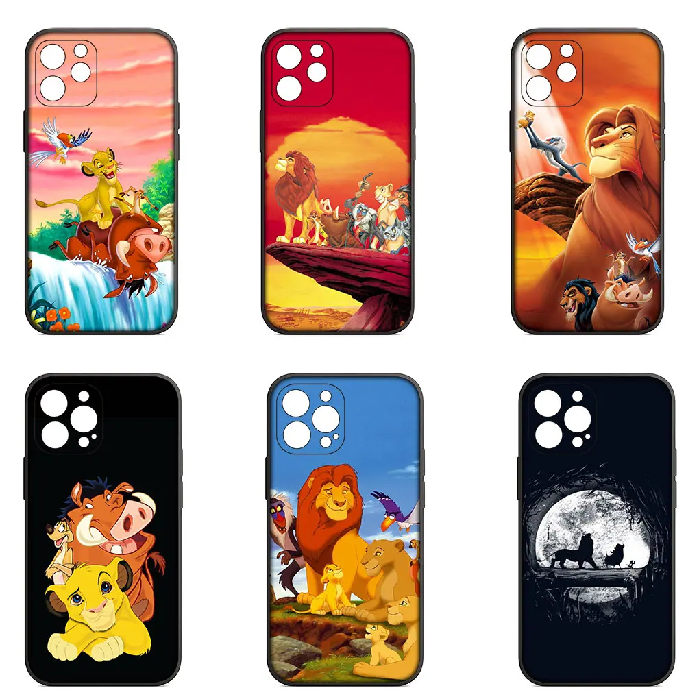 Мягкий чехол для телефона The Lion King iPhone 14 13 12 Mini 11 Pro X XR XS Max 6 7 8 Plus + SE 8+