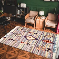 bohemian bedroom bedside decoration rug moroccan style rug sofa corridor anti slip floor mat living room large size rug