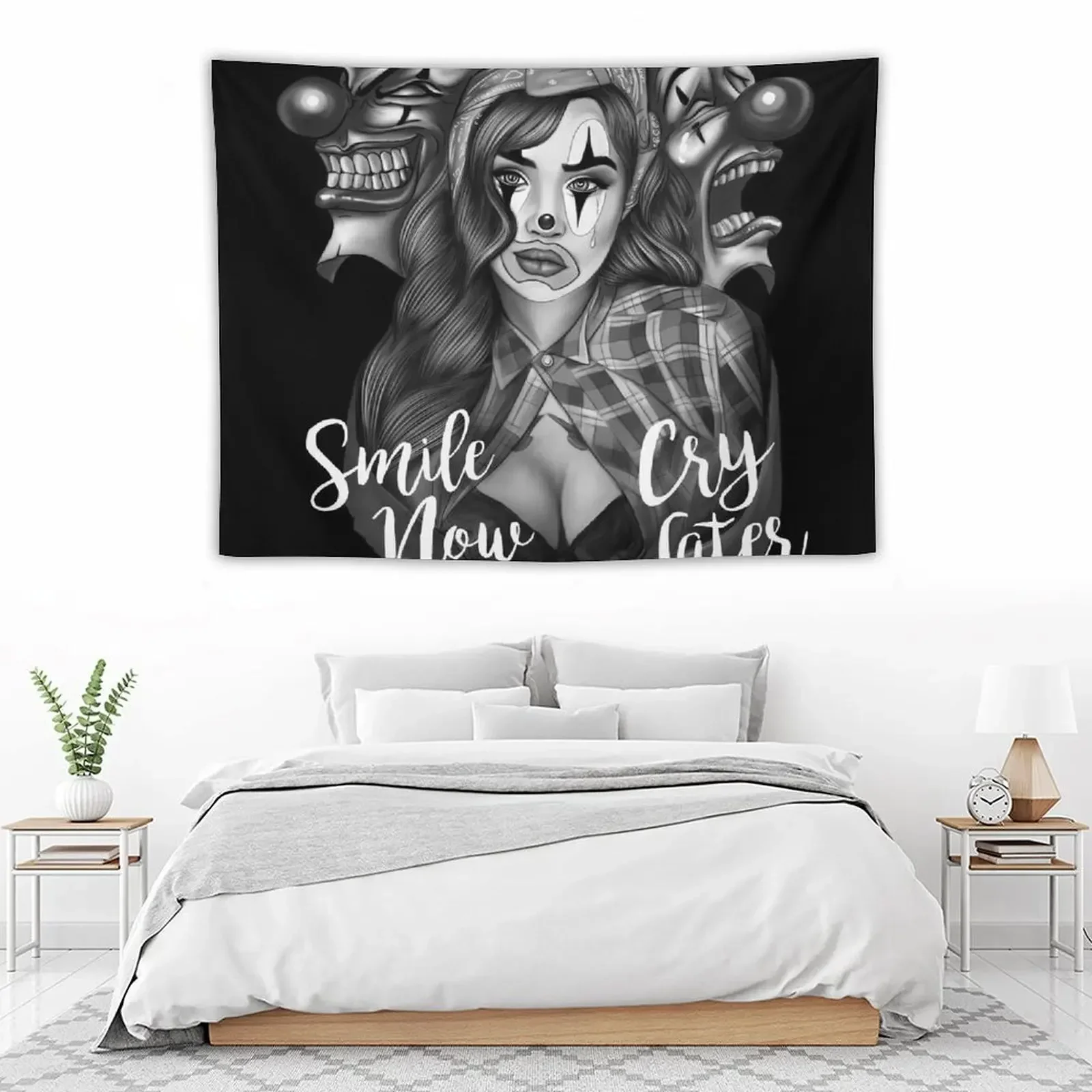 Художественный гобелен Smile Now Cry After декор для комнаты милый домашний декоративные