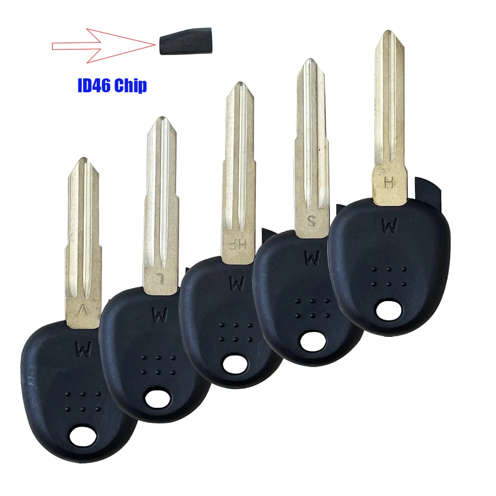 

RMLKS Car S V L H HP Key Blade Transponder Chip Fob With ID46 For HYUNDAI Coupe Tucson Elantra Accent Santa Fe i10 Uncut Blade