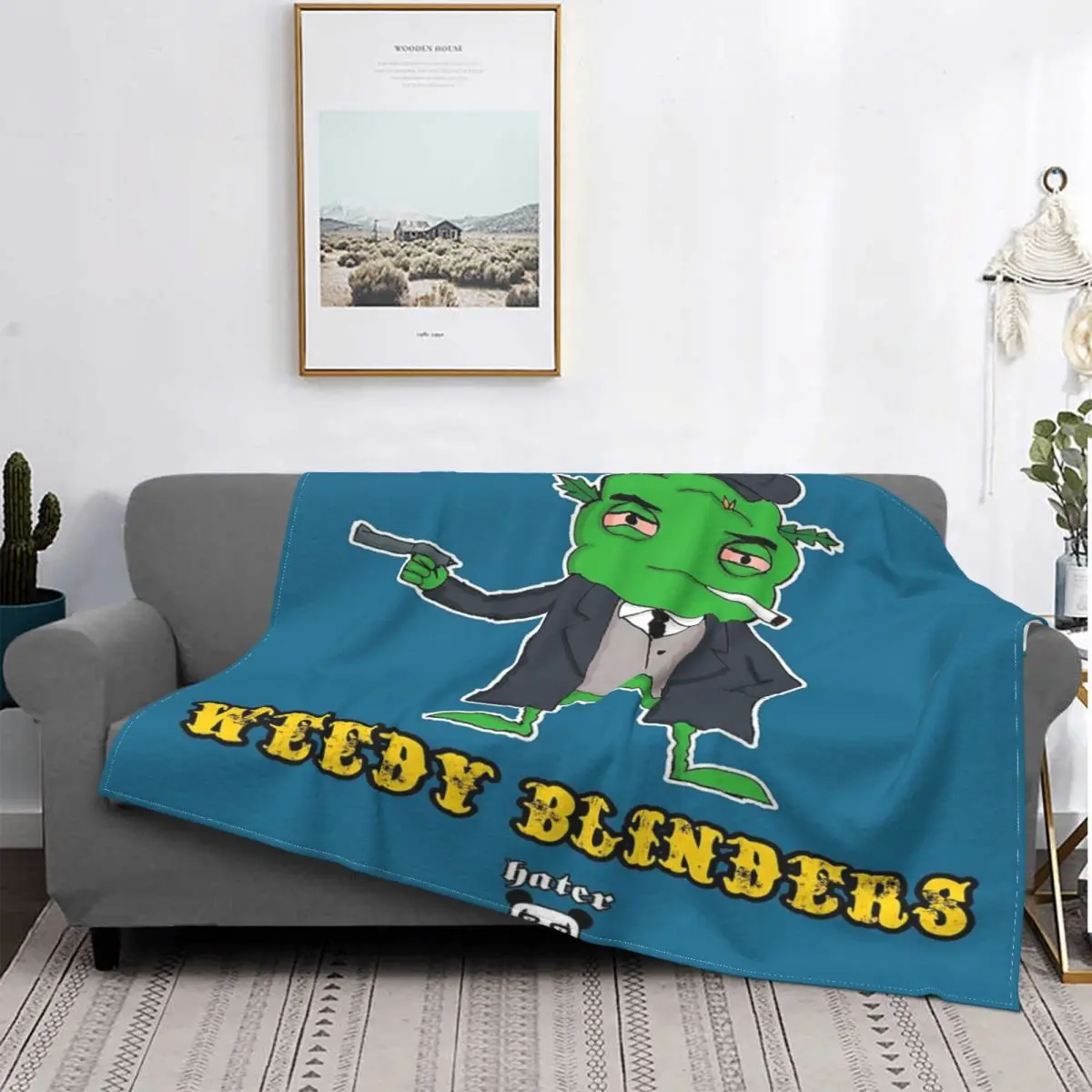 

Weedy Blinders-Manta a cuadros для детей, colcha de cama, 90, forro polar