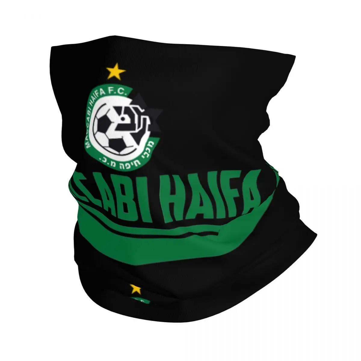 

Haifa Maccabis Israel Football Bandana Neck Warmer Men Women Winter Hiking Ski Scarf Gaiter Face Cover