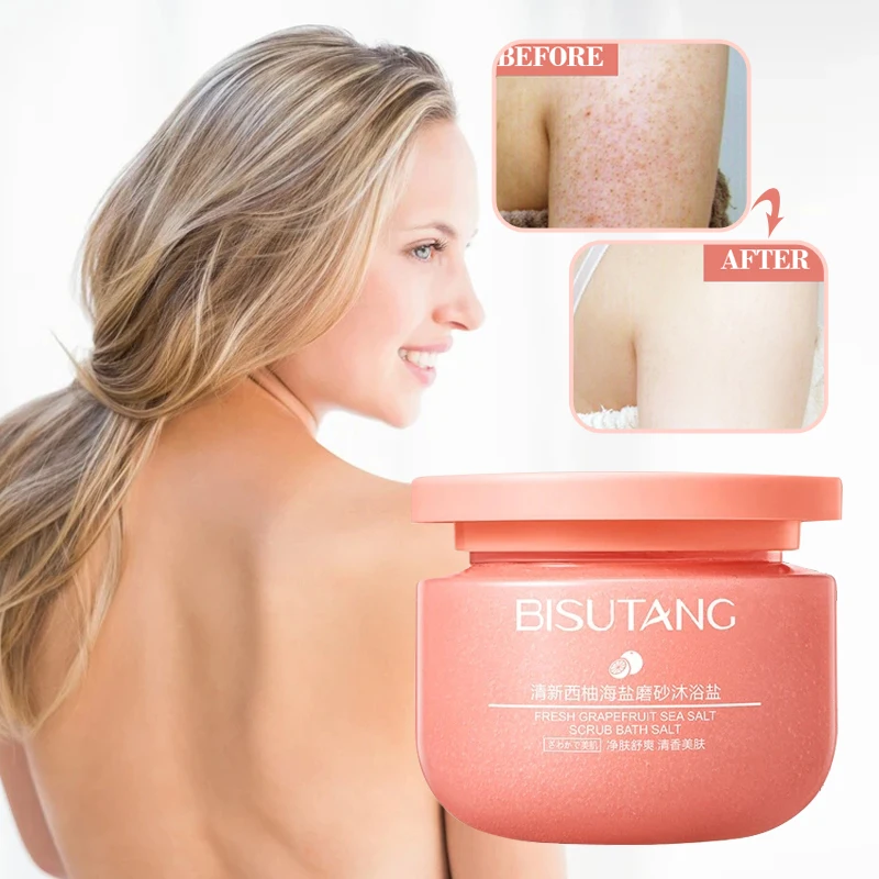 

300g Sea Salt Body Scrub Cream Deep Body Cleaning Exfoliating Whitening Repair Skin Care Acne Removal Oil Control Firming