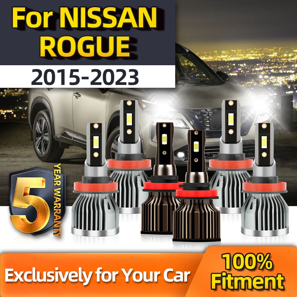 

Crossfox For NISSAN ROGUE 20000LM Led Lights Fog Lamp H11 200M Lighting Range CSP Chips Lamp Hi/Lo H9 H11 2015 2016 2017-2023