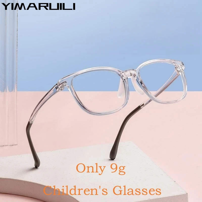 

Очки YIMARUILI TR90 для мальчиков и девочек, удобные и безопасные ретро круглые оптические рецептурные детские очки в оправе