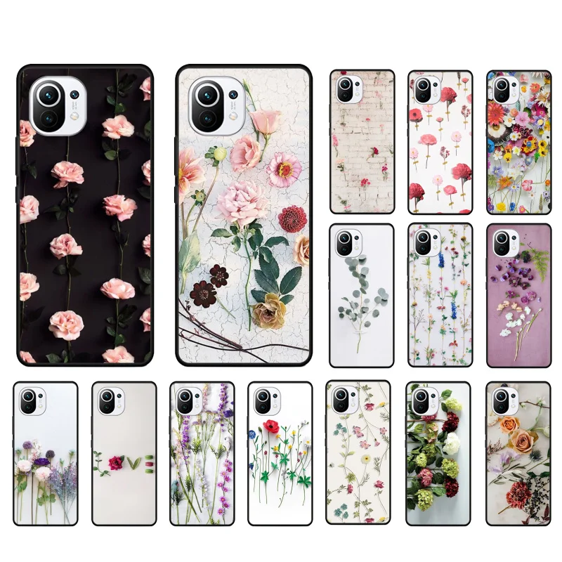 

Flower Peony Rose Phone Case for Xiaomi 12 Mi 10T 11T 11 Pro 10 10T 11 lite 10pro 11Ultra Poco X3 Pro Poco F3 M3