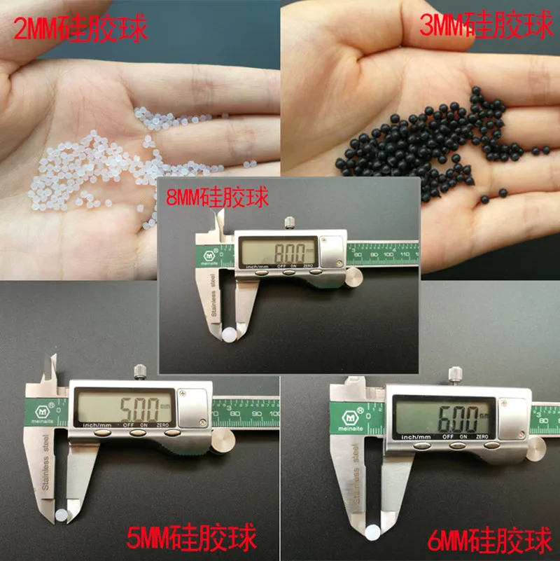 

100PCS Diameter 2mm-10mm small white color silicone balls silicone sealing ball white silicone ball for vibrating screen