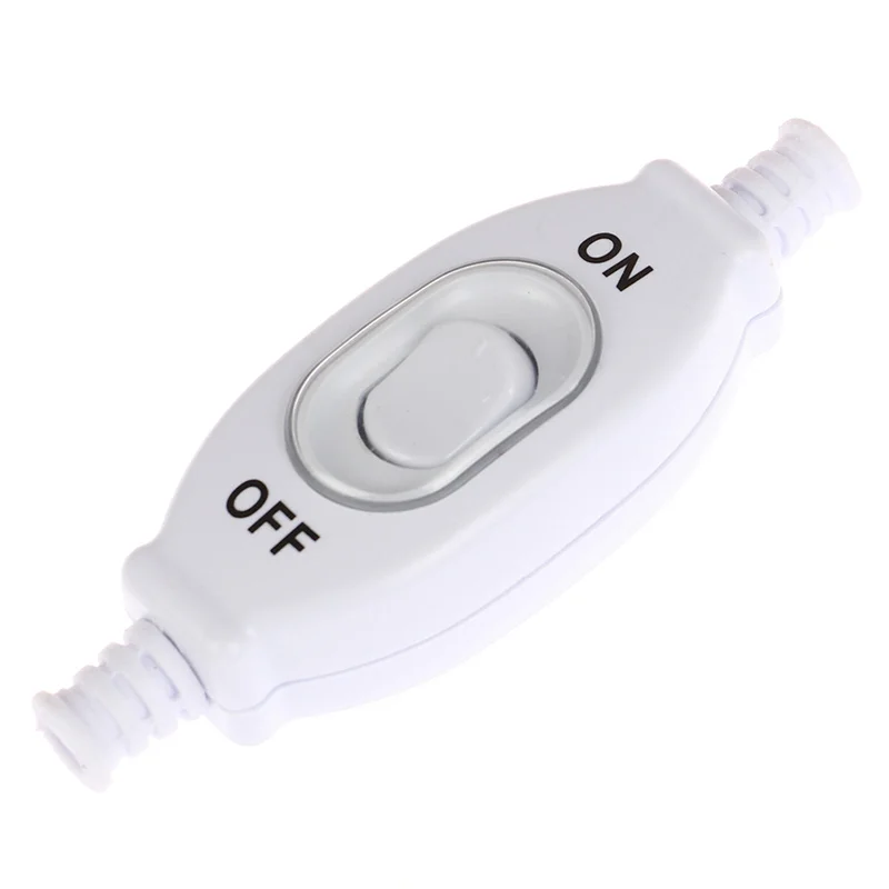 

3A 250V On/Off Waterproof In Line Switch Cord Switch Round Wire Silver Contact Double Cut Switch Dust Switch