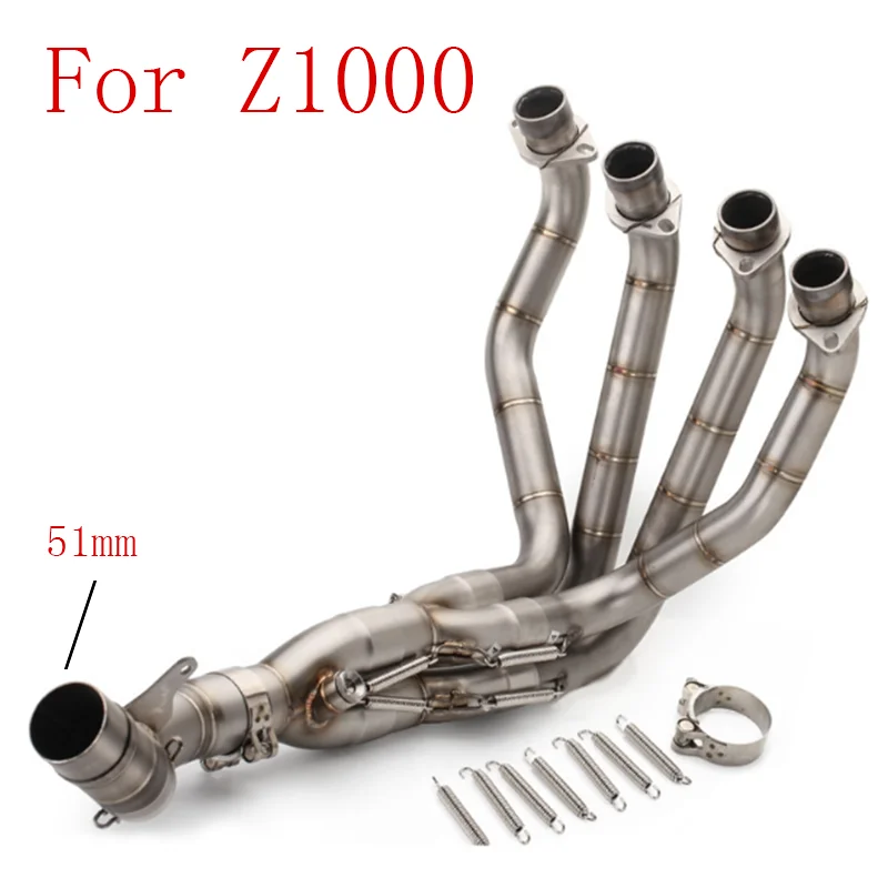 

Подходит для Kawasaki Z1000 2007-20010 2011 2010-2018 выхлопная труба мотоцикла, передняя Труба, полная система из нержавеющей стали