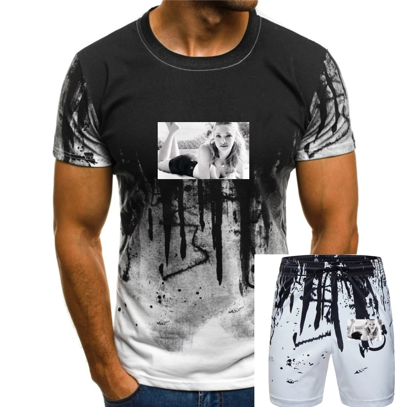 

Men t-shirt Amanda Seyfried Black And White T Shirt tshirt Women t shirt