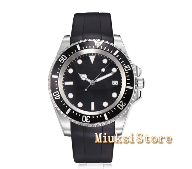 Мужские автоматические механические часы Parnis 40 мм роскошный бренд GMT сапфировый