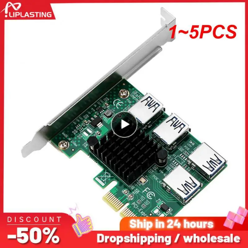 

Плата контроллера SATA 3,0 III 6 Гбит/с, адаптер расширения PCI-e PCI Express x1, плата расширения контроллера с поддержкой X1/X4/X8/X16, от 1 до 5 шт.