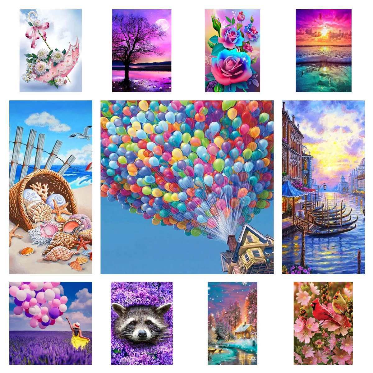 

5D DIY Diamond Painting Landscape Sunset Flowers Full Drill Diamond Embroidery Mosaic Tree Cross Stitch Home Decoration Gifts