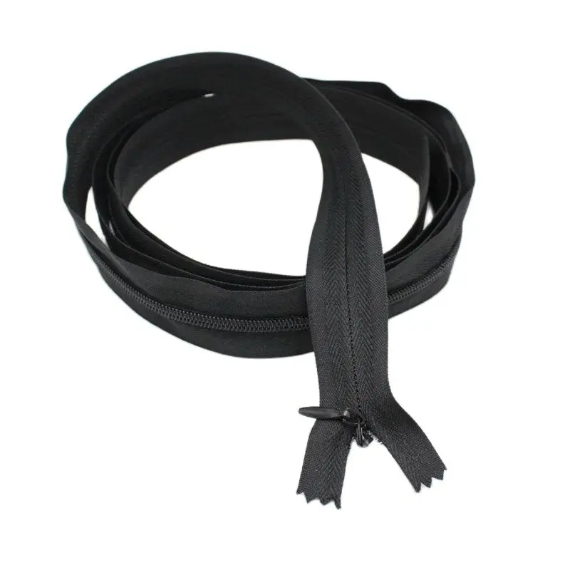 

2pcs/lot 200cm nylon Invisible Zipper #3 Long Tape Water Drop slider for Sewing bedding bag Accessories quilt Zippers