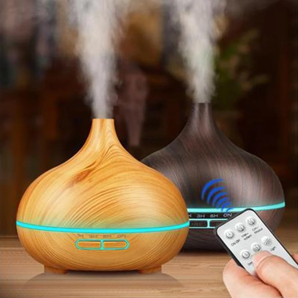 

400ML Air Humidifier Wood Grain Aromatherapy Machine Electric Aroma Diffuser Mist Mini Mute Mist Maker Defusers For Home Office