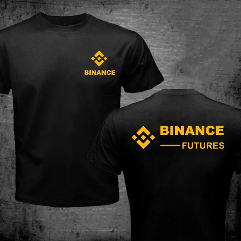 Футболка Crypto Binance Harajuku Punk Cryptocurrency BNB Logo Мужские футболки топы Футболки Bitcoin Blockchain