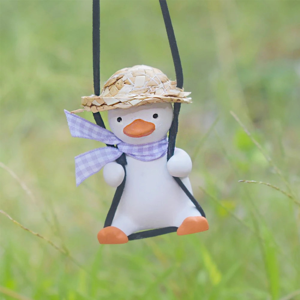 Гипс аниме автомобильные аксессуары соломенная шляпа кулон в виде утки авто