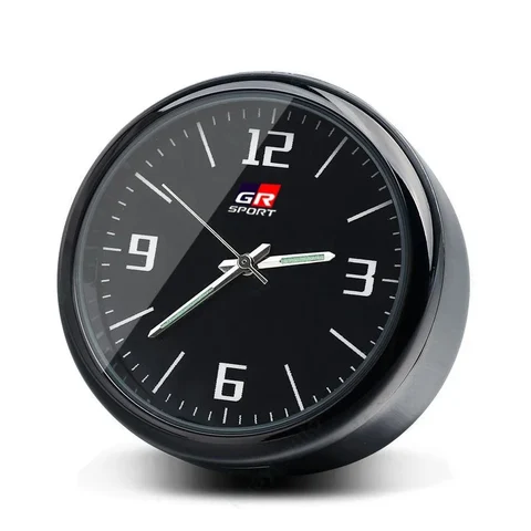 Автозапчасти GR, мини-часы для автомобиля, вентиляционная решетка, приборная панель, декоративная наклейка для Toyota GR Sport Corolla Yaris Hilux Agyo Rav4 Camry