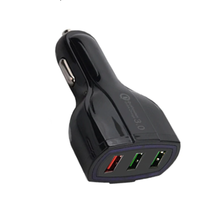 

50Pcs 3 USB Car Charger Fast Charging QC 3.0 35W 7A Quick Charge Car Power Adapter For Samsung Xiaomi iPhone All Smart Phone
