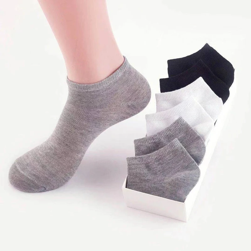 

1 Pairs Short Socks for Women Solid White Black Grey Sock Ankle Women Bobbysocks Soft Cotton Comfortable Summer Low Socks