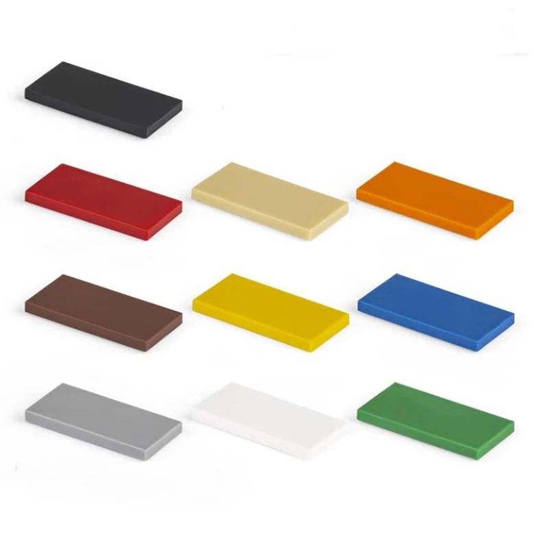 

DIY Building Blocks Figure Bricks Tile 2x4 Educational Creative MOC Bricks Smooth Flat 2*4 Tiles 87079 Bricks Toy For Children