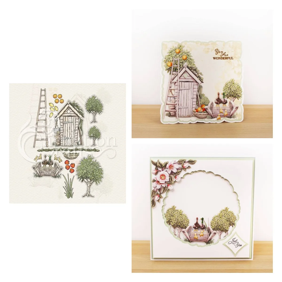 

Набор штампов Вокруг сада, металлические штампы для резки, тиснение, создание бумаги, шаблон для изготовления поздравительных открыток, сде...