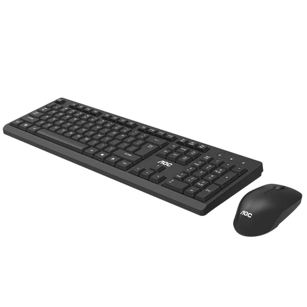 Wireless Home Keyboard USB Silent Keyboard Waterproof Office Keyboard with without Battery (Black)