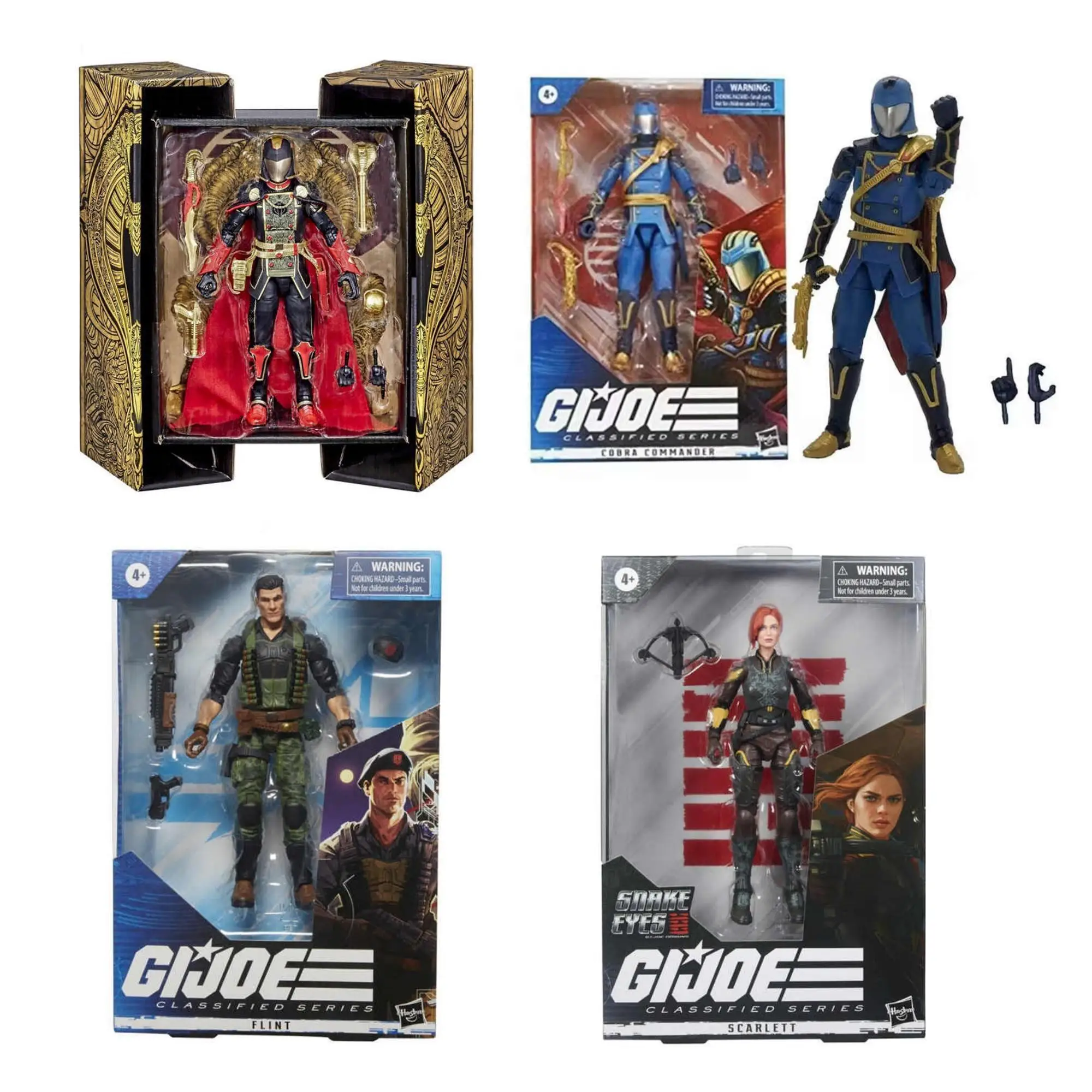 

G.i.joe Classified Series Snake Supreme Cobra Commander Action Figure Ko Collection With Multiple Accessories Collectibles
