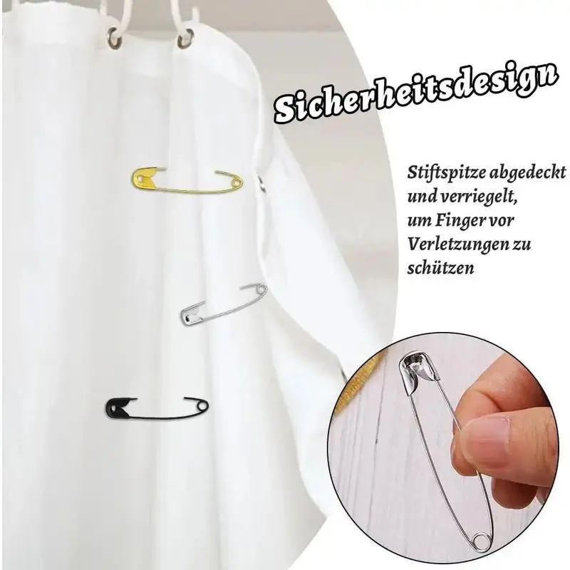 150 шт./коробка металлические безопасные булавки 4 размера